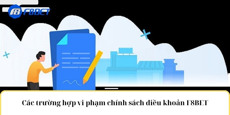 Các trường hợp vi phạm chính sách điều khoản F8BET